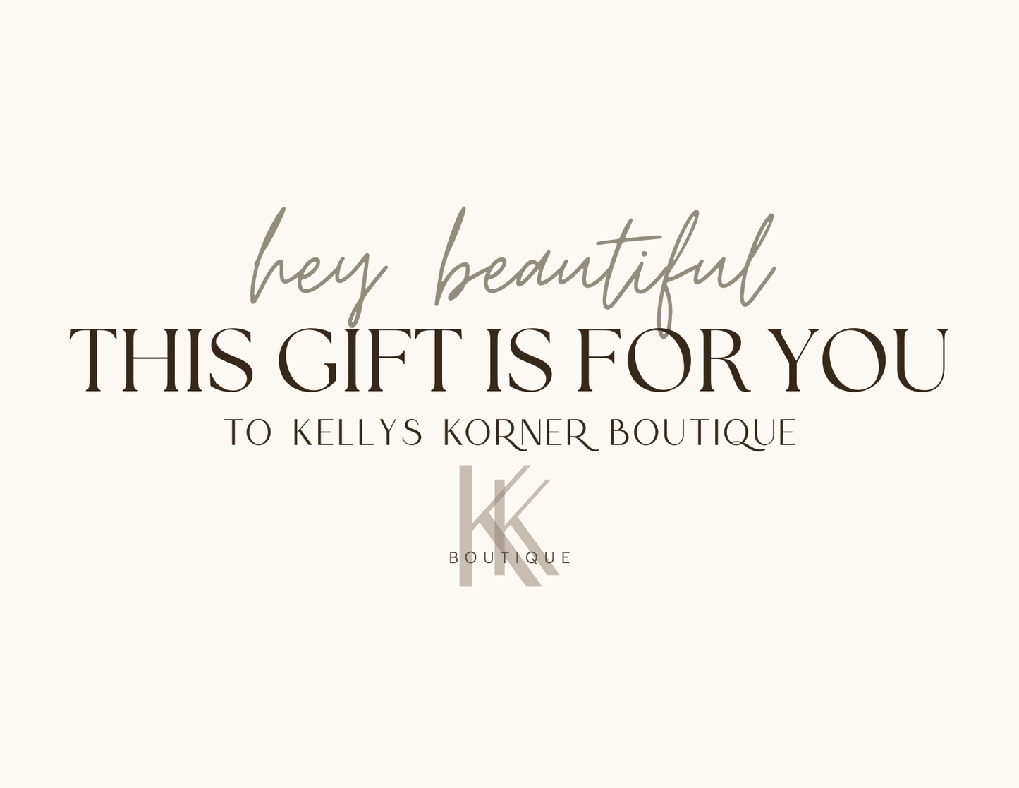 Kellys Korner Boutique Giftcard