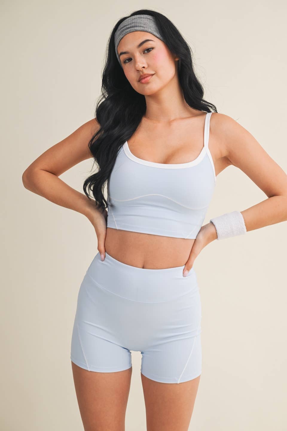 The Contrast Bike Short Set (BLUE)