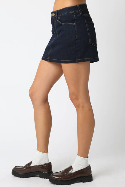 Dark Denim Skirt