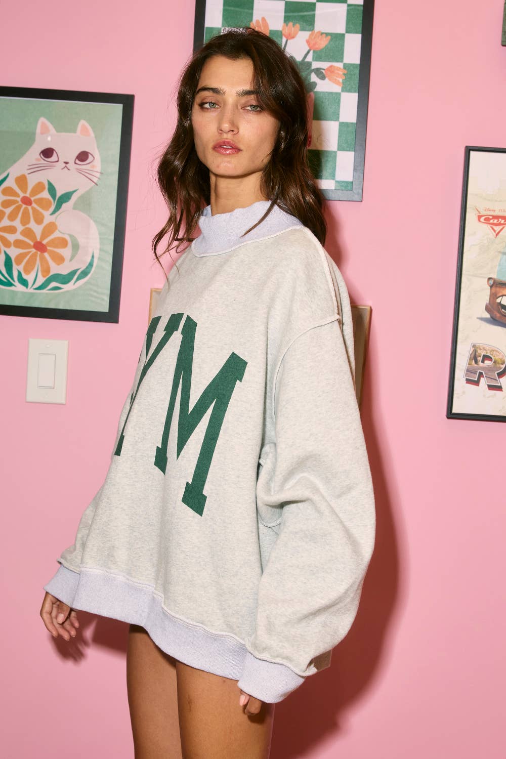 GYM & BED Reversible Oversized Mockneck