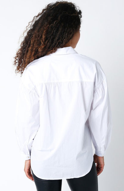 Bubble Sleeve Button Down