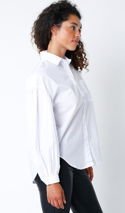 Bubble Sleeve Button Down