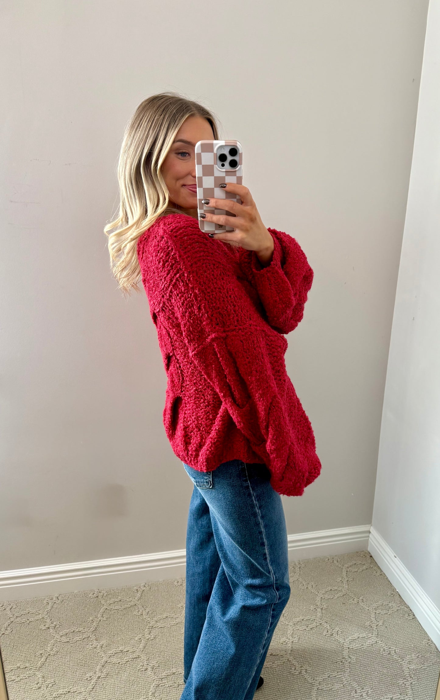 Jamie Knit Sweater (RED)