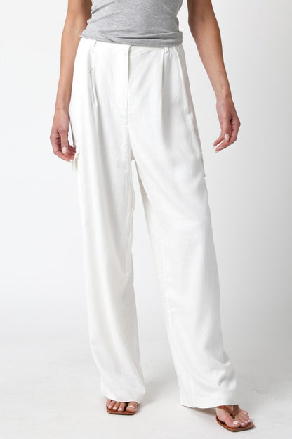 Linen Cargo Pants