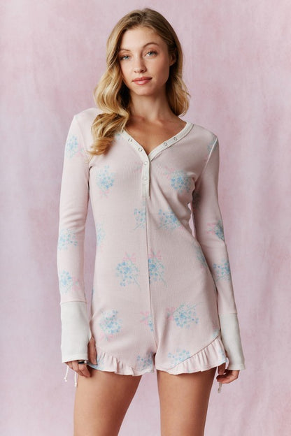 Pillow Talk Sleeper Onesie (PINK)