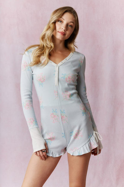 Pillow Talk Sleeper Onesie (BLUE)