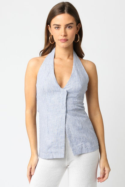 Ella Striped Halter