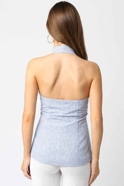 Ella Striped Halter
