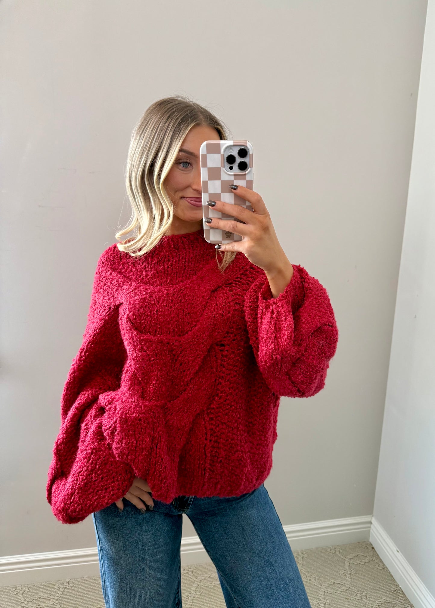 Jamie Knit Sweater (RED)
