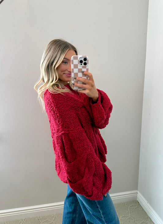 Jamie Knit Sweater (RED)