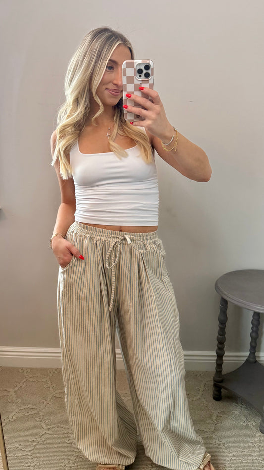 Striped Balloon Pants