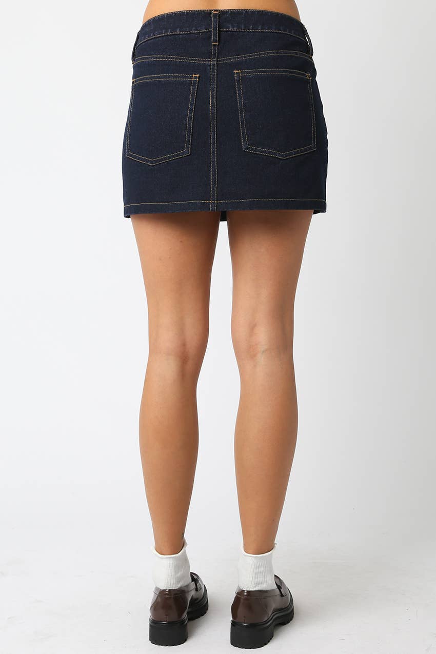 Dark Denim Skirt
