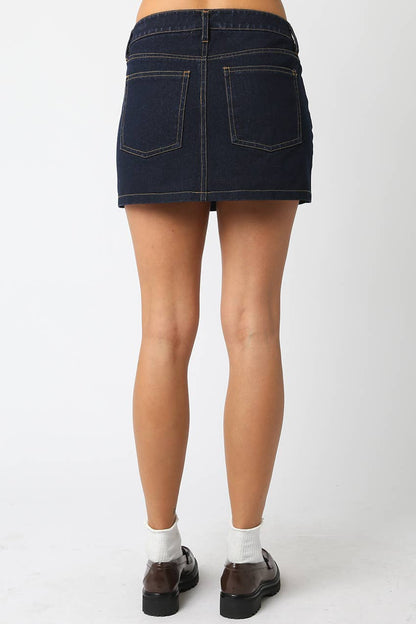 Dark Denim Skirt