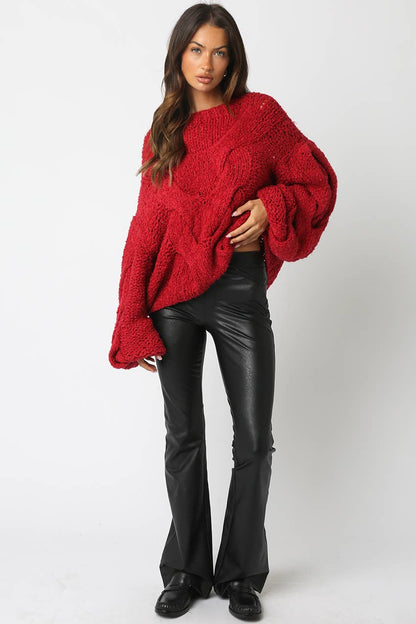Jamie Knit Sweater (RED)