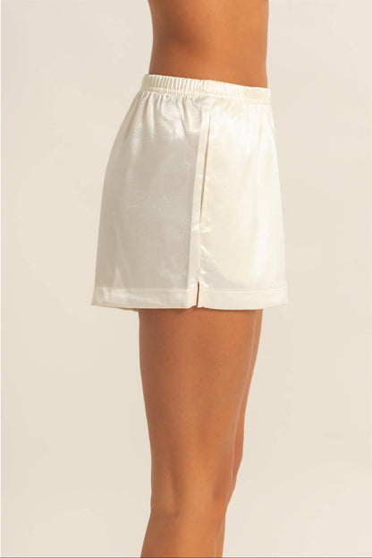 Satin Sweetie Shorts (WHIP CREAM)
