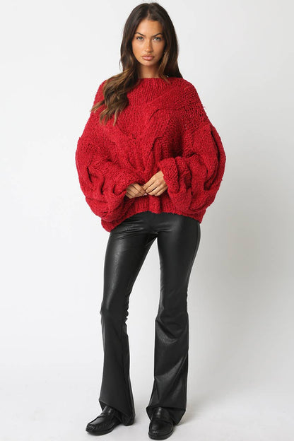 Jamie Knit Sweater (RED)