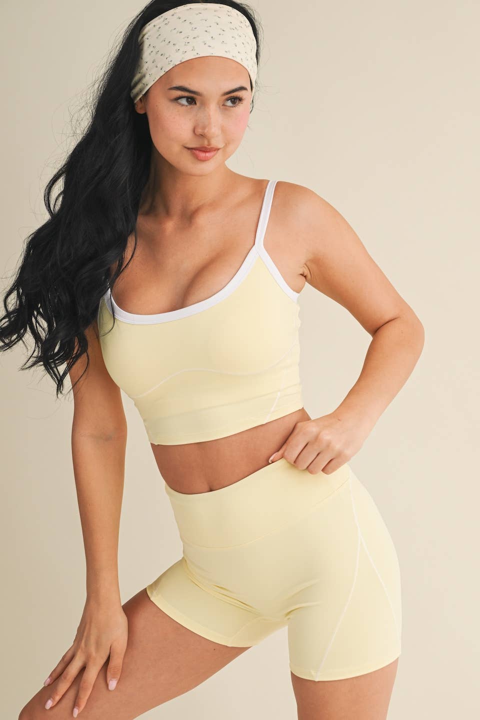 The Contrast Bike Short Set (YELLOW)