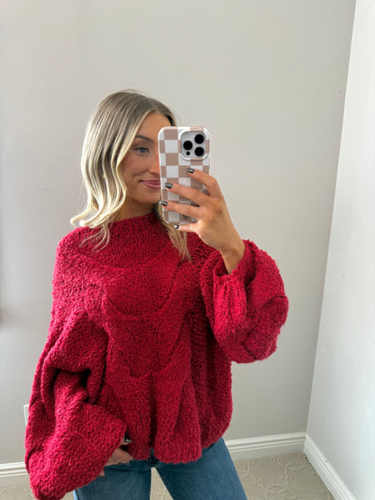 Jamie Knit Sweater (RED)