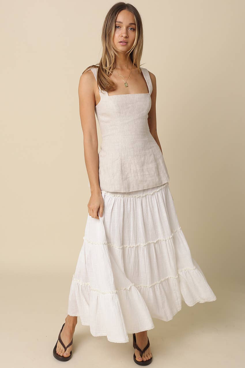 Tiered Maxi Skirt