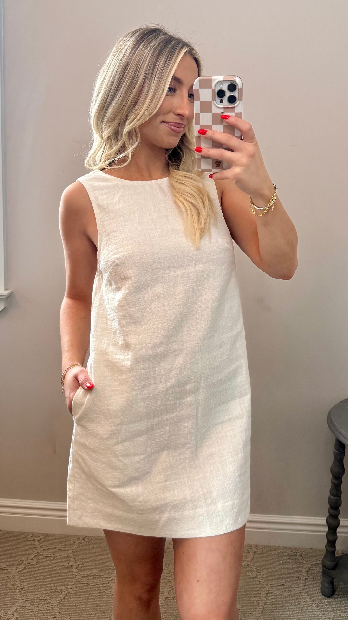 Open-Back Mini Dress