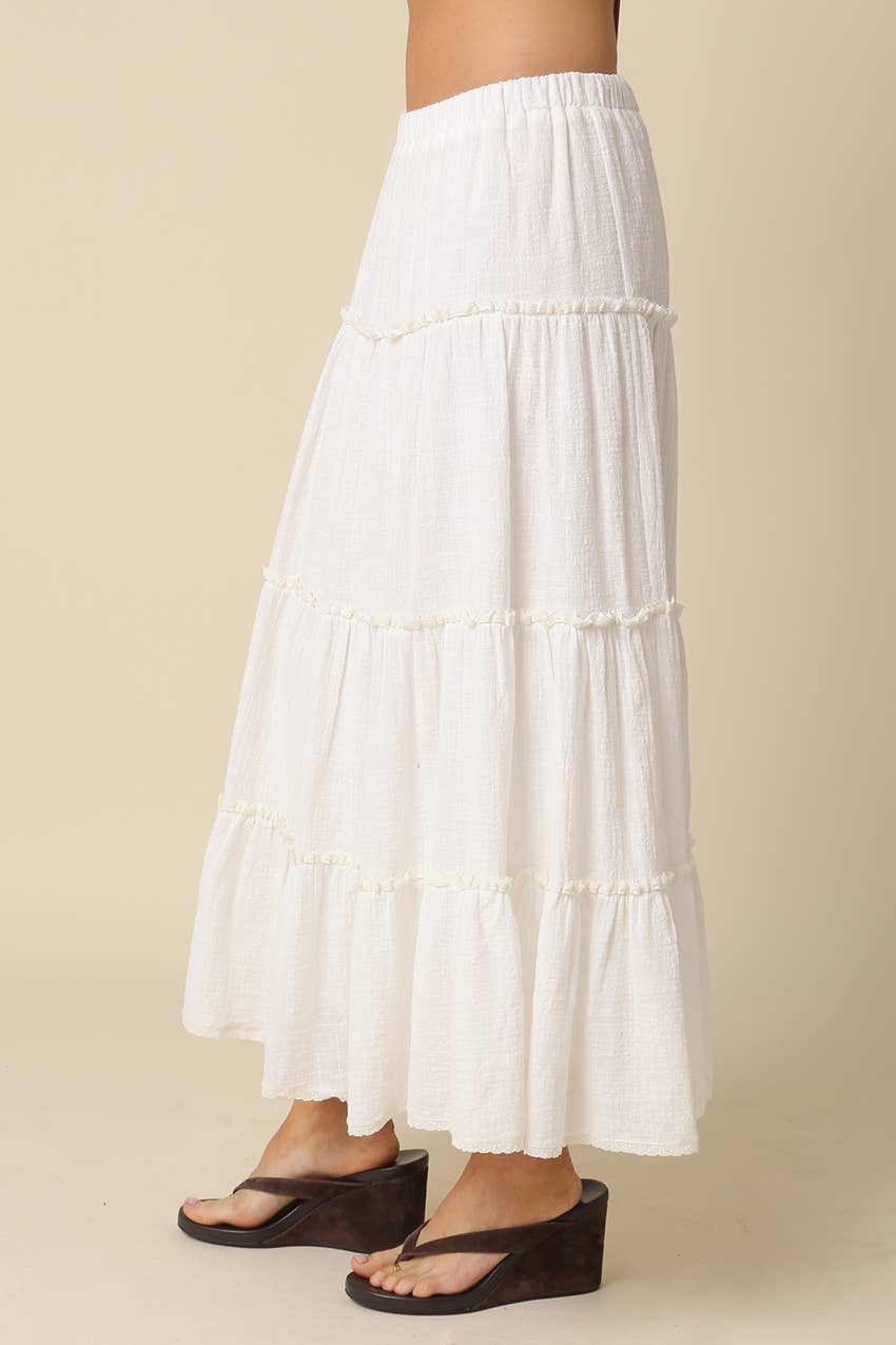 Tiered Maxi Skirt
