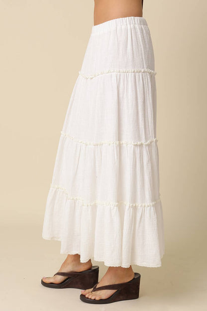 Tiered Maxi Skirt