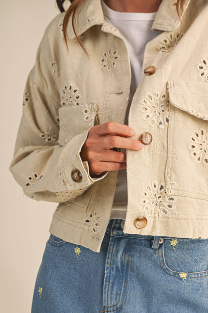 Twill Cropped Jacket