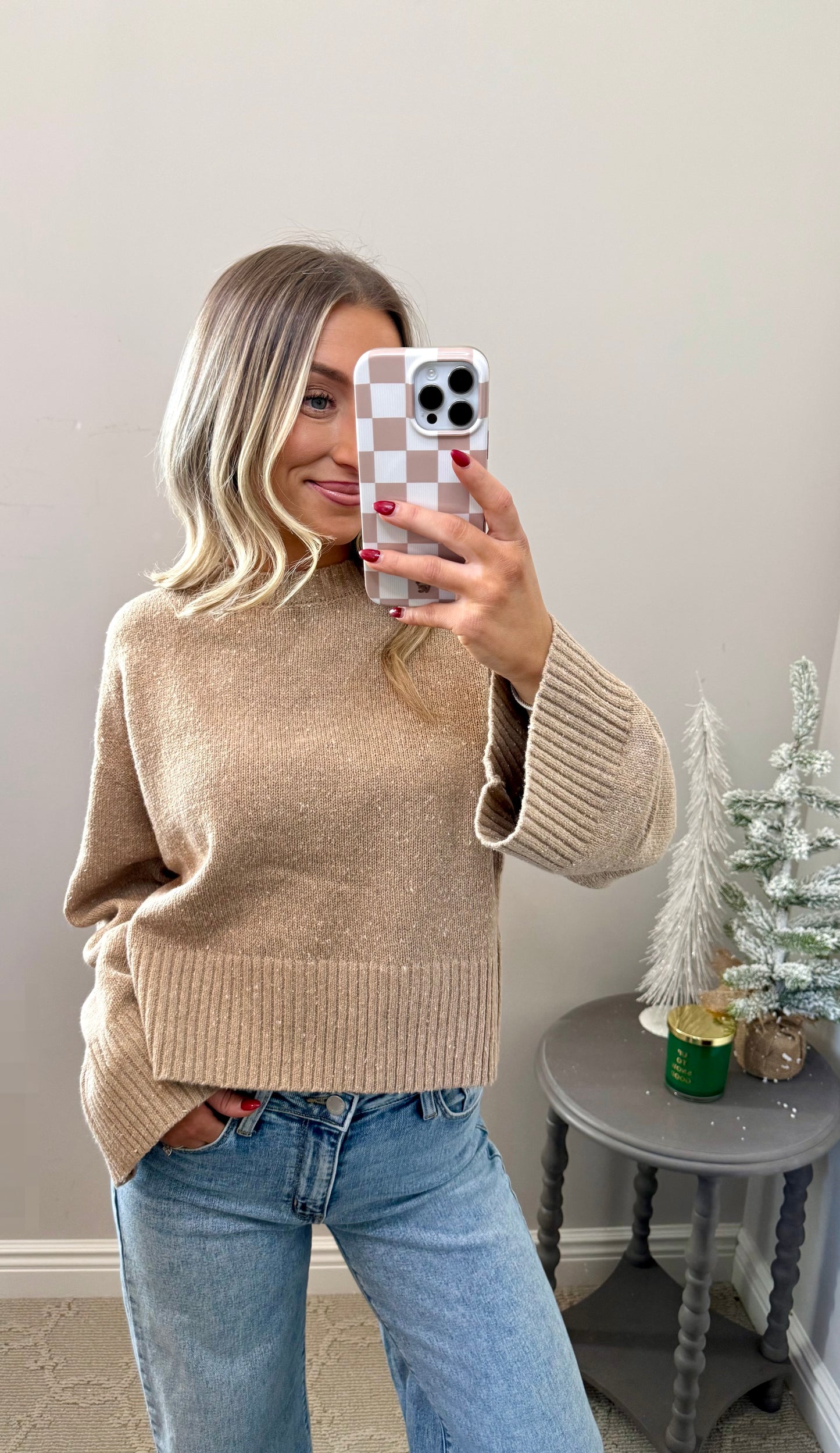 Oatmeal Knit Sweater