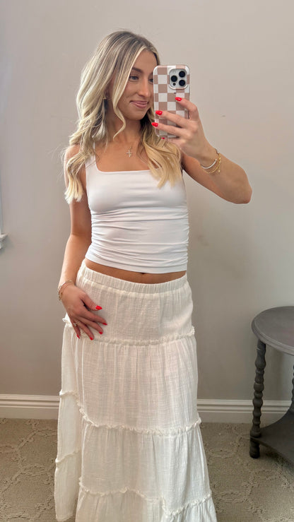 Tiered Maxi Skirt