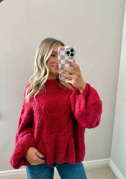 Jamie Knit Sweater (RED)