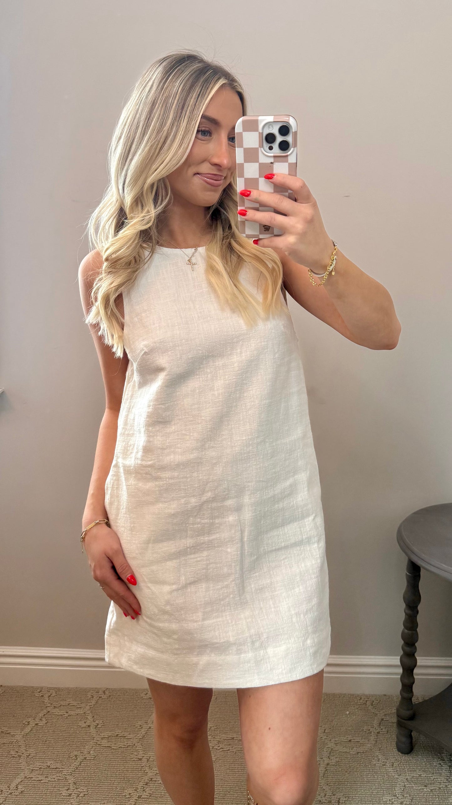 Open-Back Mini Dress