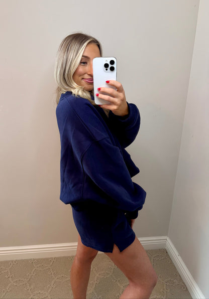 Sweatshort Set (NAVY)