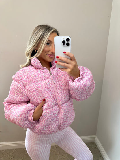 Floral Printed Puffer Jacket