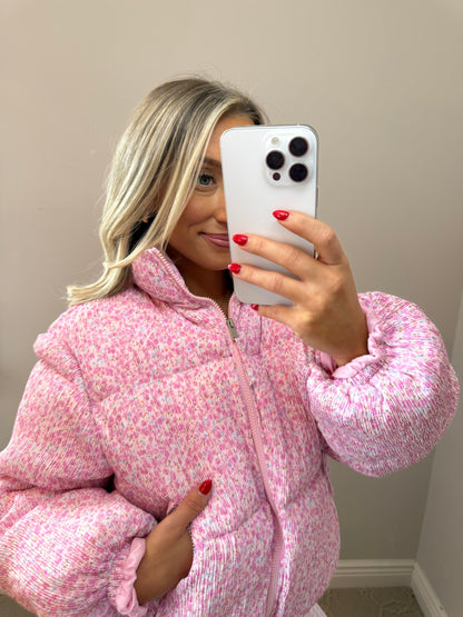 Floral Printed Puffer Jacket