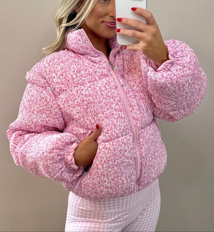 Floral Printed Puffer Jacket