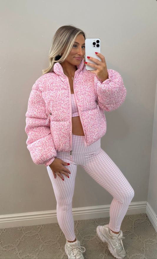 Floral Printed Puffer Jacket