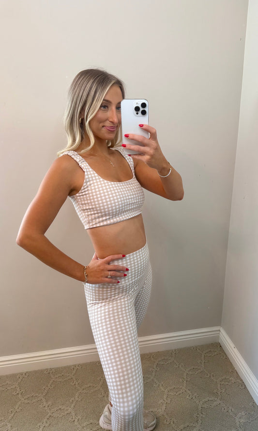 Gingham Set (BEIGE)