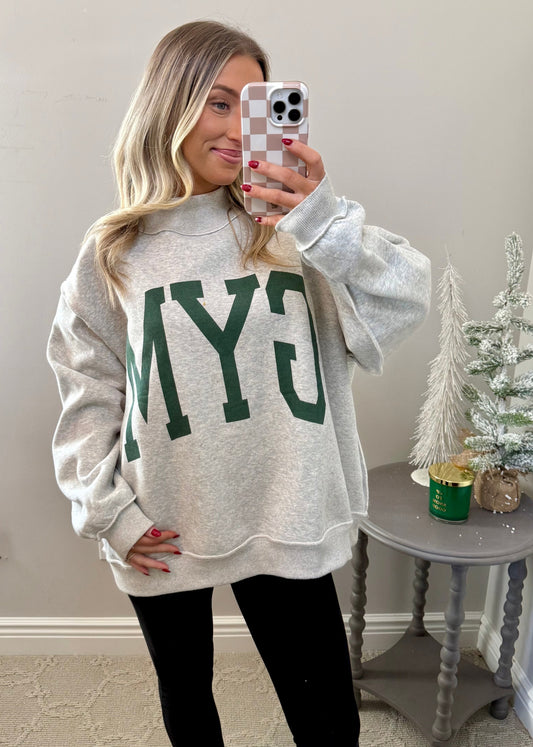 GYM & BED Reversible Oversized Mockneck