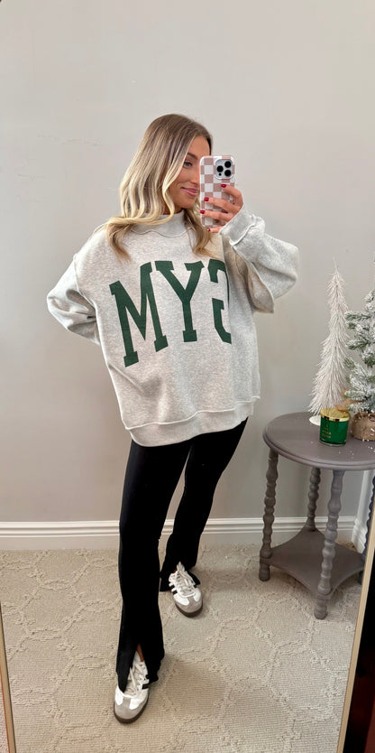 GYM & BED Reversible Oversized Mockneck