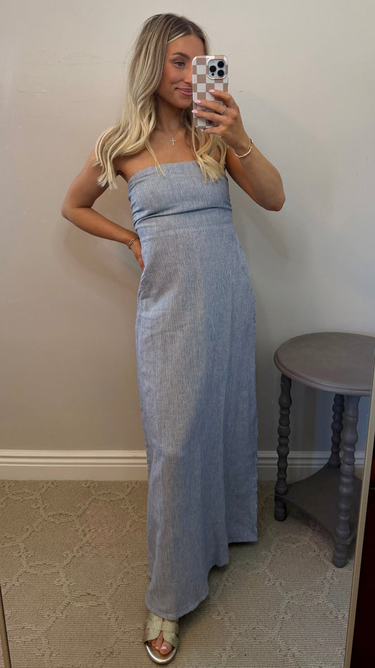 Nautical Striped Maxi