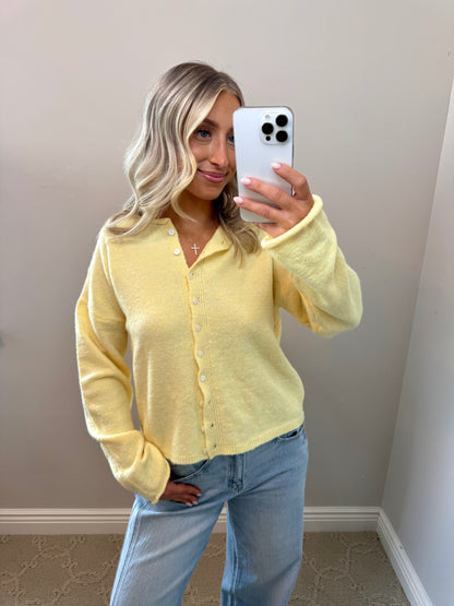 The Classic Cardigan (BUTTER)