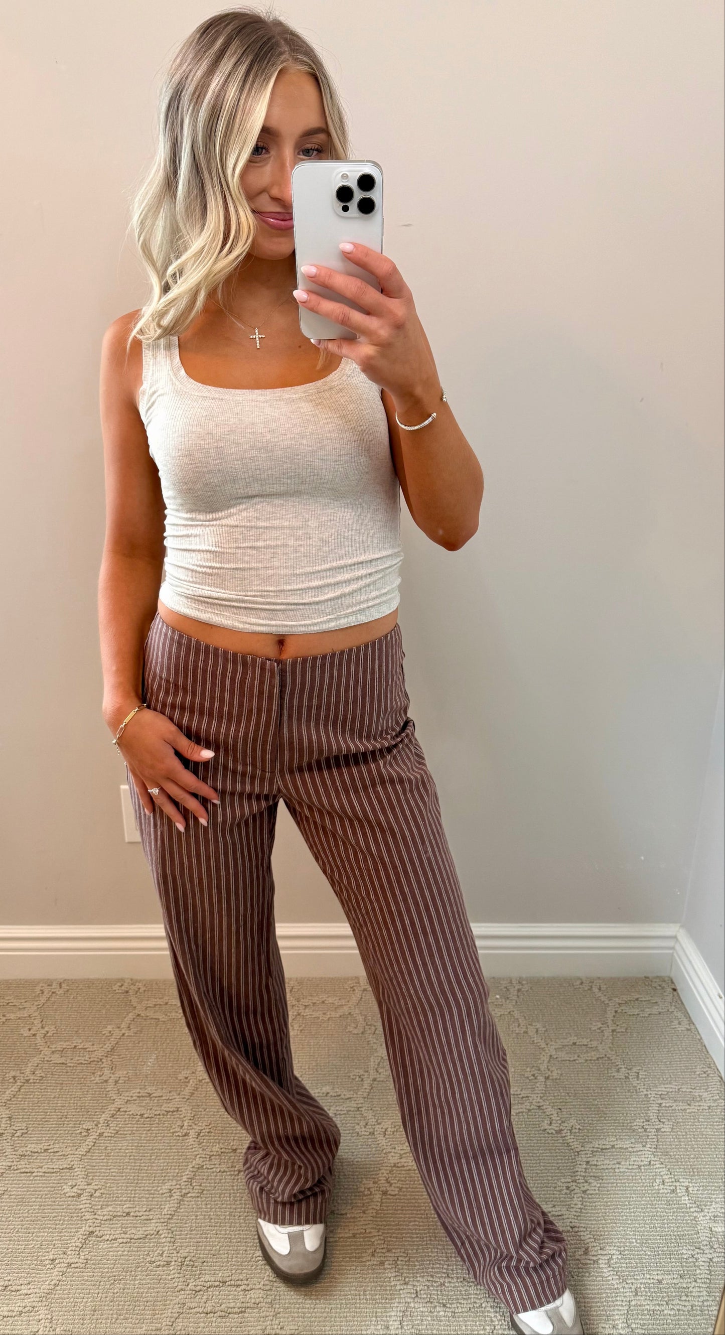 Choclate Striped Trousers