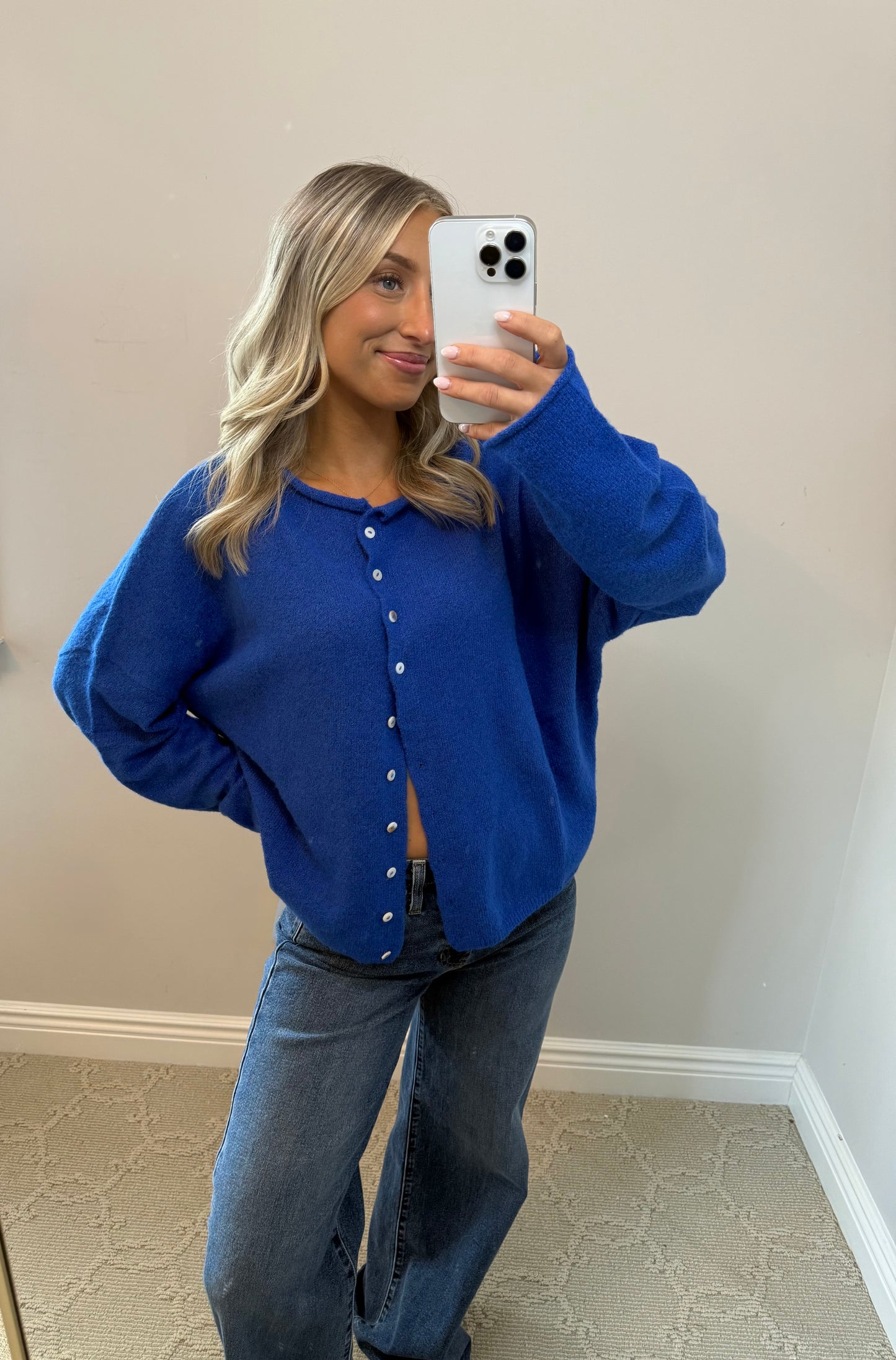 Piper Cardigan (BLUE)