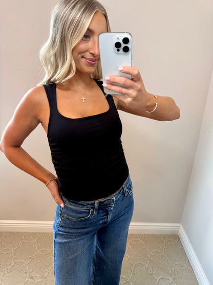 FlirtSide Strech Tank (BLACK)