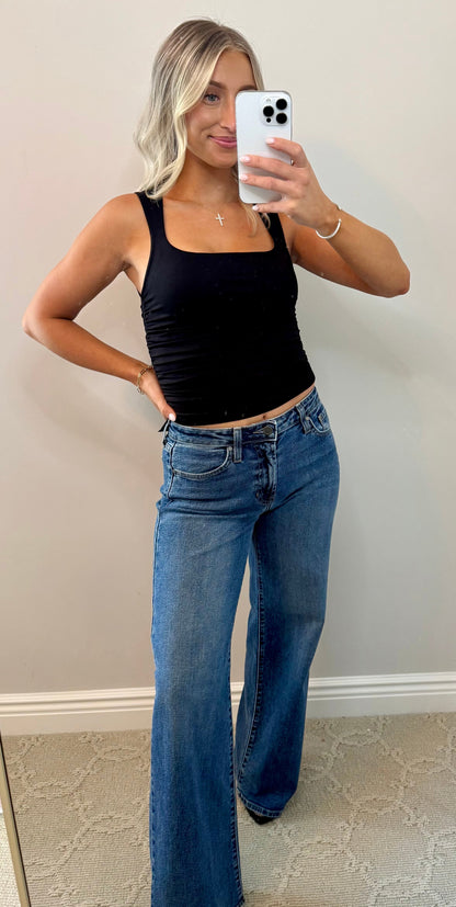 FlirtSide Strech Tank (BLACK)