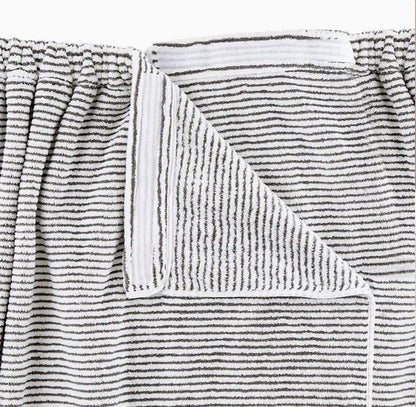 Bamboo Terry Towel Wrap (GREY/WHITE)