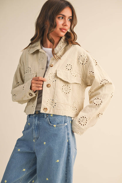 Twill Cropped Jacket