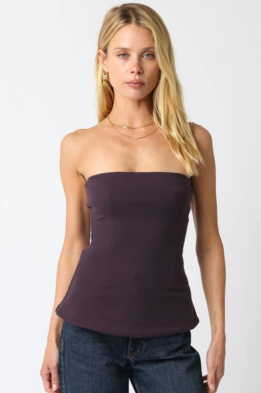 Kelly Tube Top (PLUM)