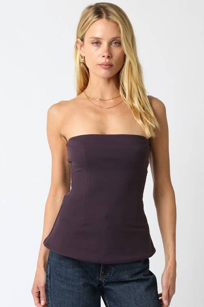 Kelly Tube Top (PLUM)