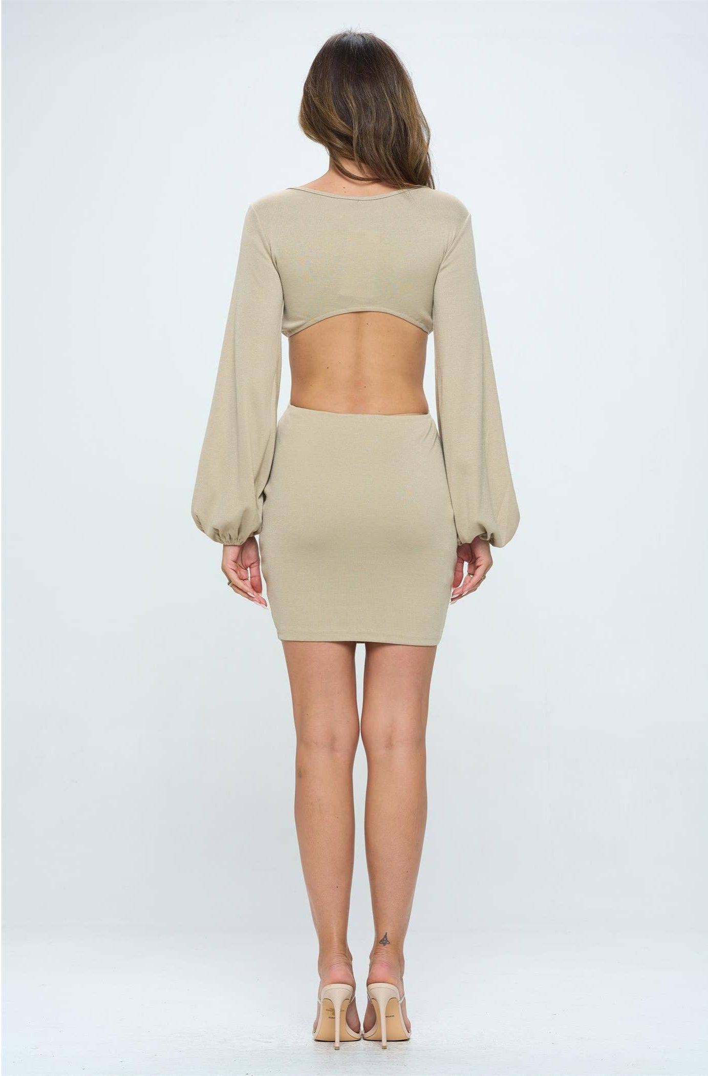 Long Sleeve Rib Knit Dress